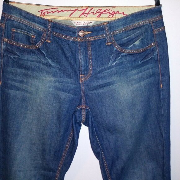 Tommy Hilfiger Jeans bootcut Embroidered "T" flap pocket contrast stitch stretch - Picture 5 of 14